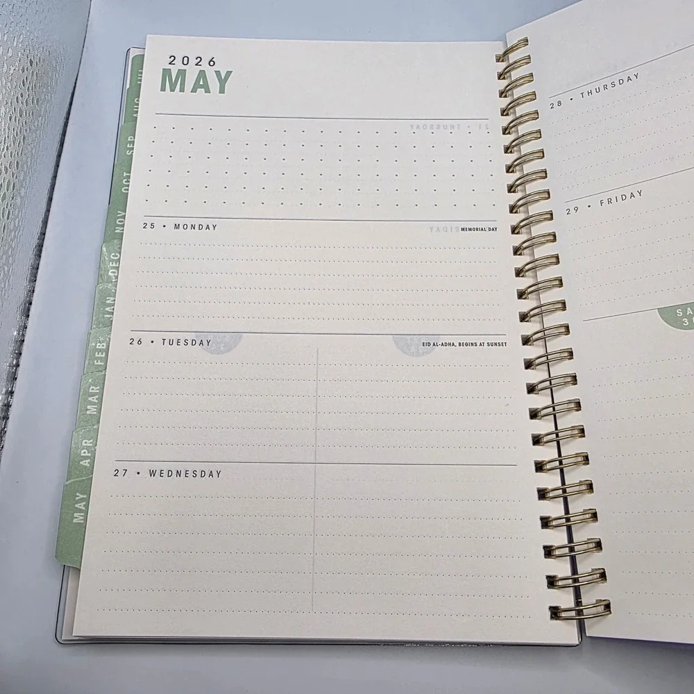Blue Sky Brook Gossen 2025 2026 Weekly Monthly Planning Calendar‎ Notes Planner